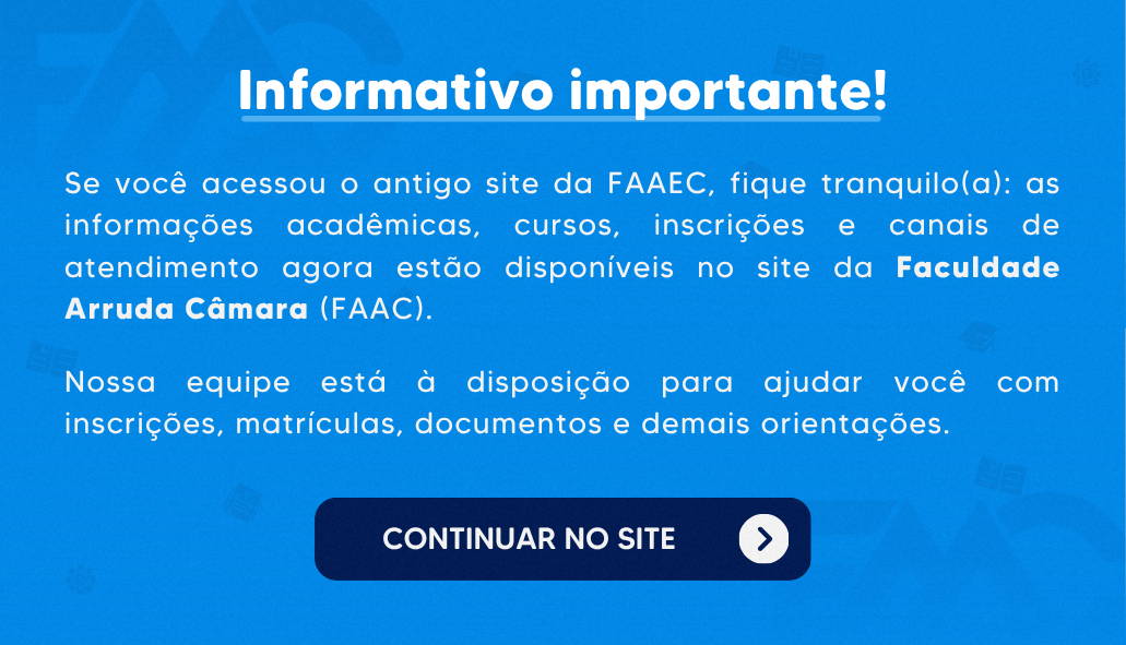 Informativo FAAC - Faculdade Arruda Camara
